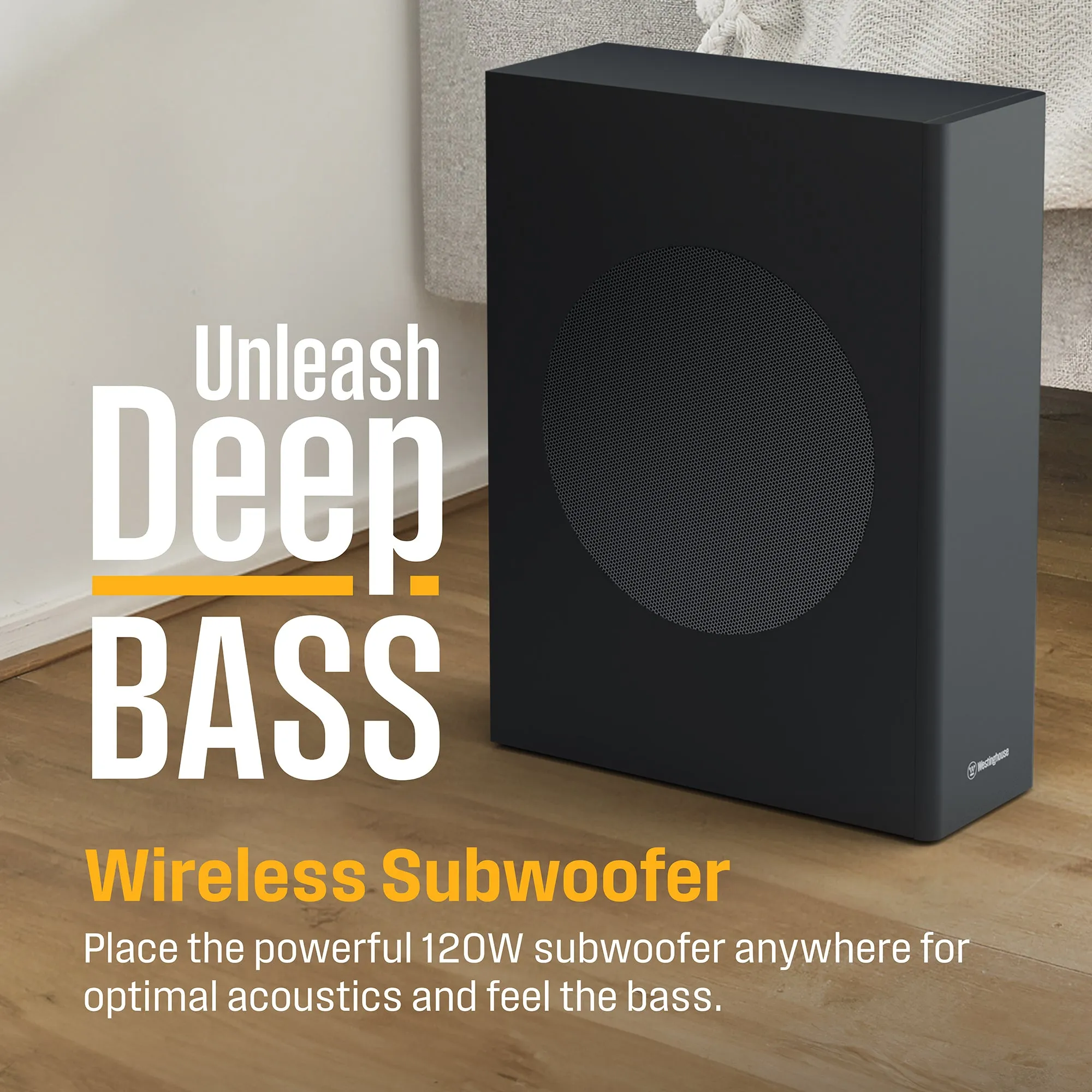 5.1.2 Channel Soundbar with Subwoofer