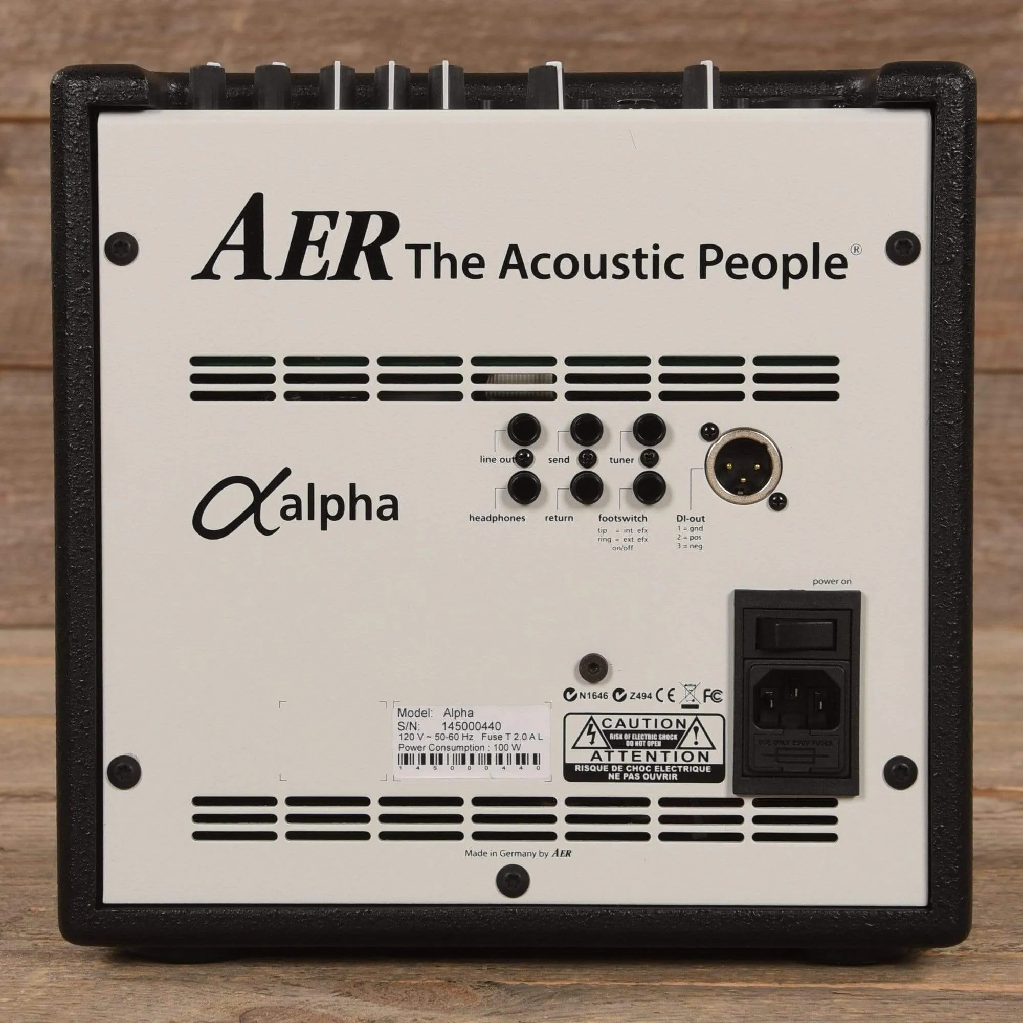AER Alpha 40W 1x8 Acoustic Guitar Combo Amp Black