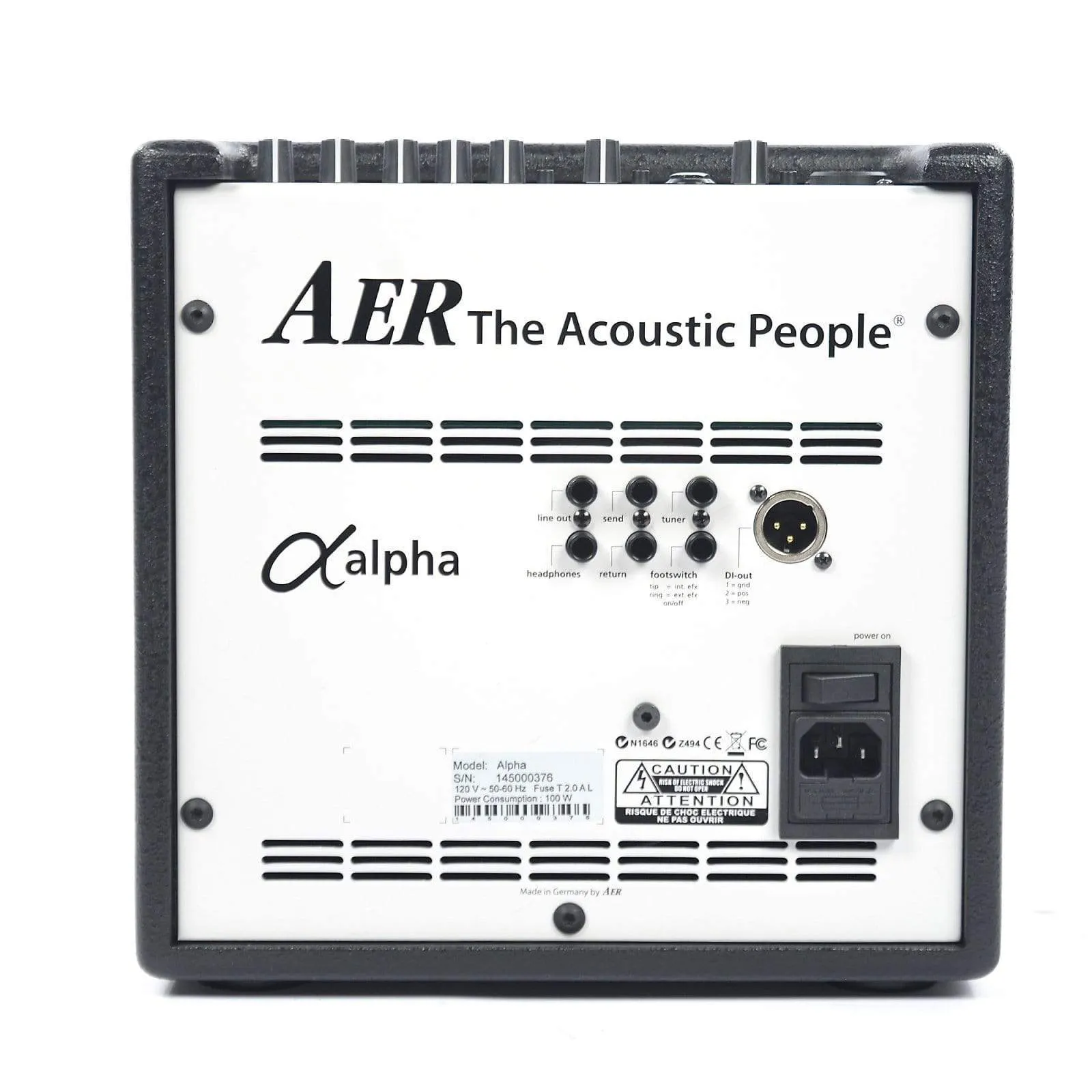 AER Alpha 40W 1x8 Acoustic Guitar Combo Amp Black
