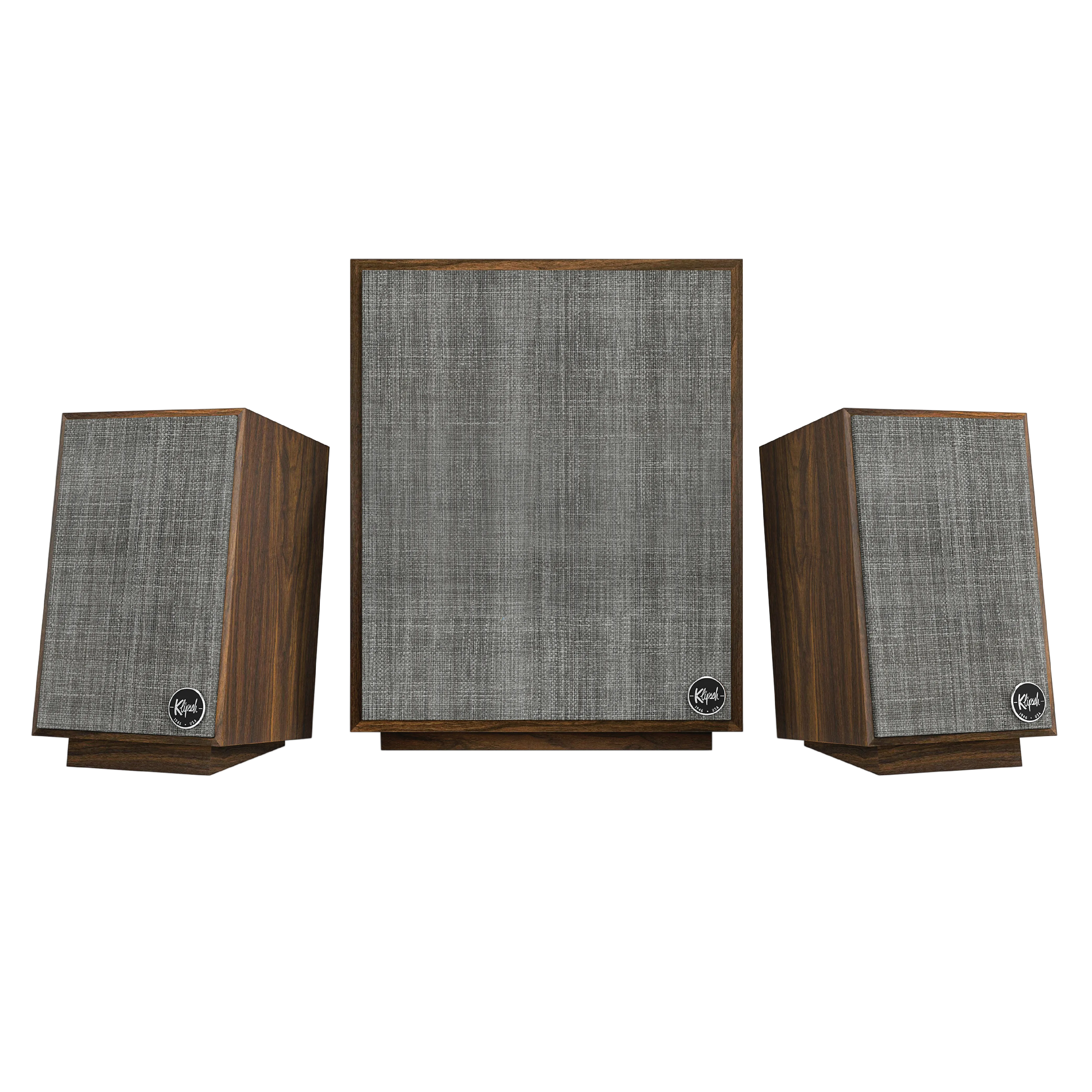 Klipsch ProMedia Heritage 2.1 Multimedia Speaker System Bluetooth Walnut