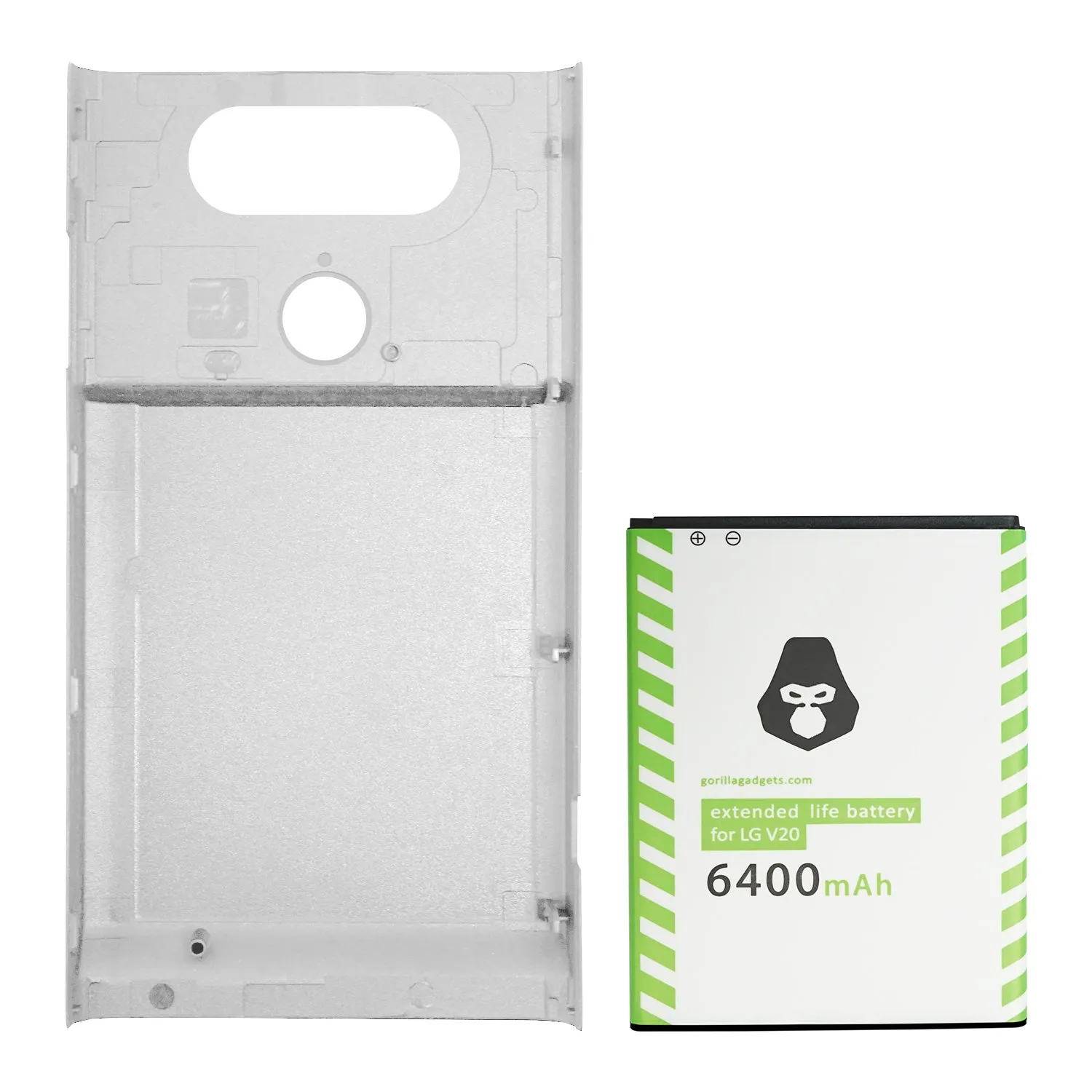 LG V20 Battery Cover - Replacement Back Plate, Extended Battery