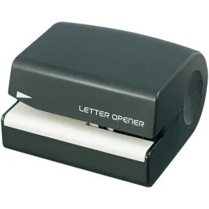 (Pre-Order) Plus Letter Opener Electric Black Battery Operated Compact Stationery OA Equipment Office Supplies Office OL-001