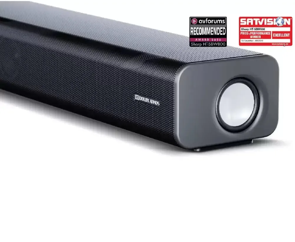 Sharp HT-SBW800 Wireless 5.1.2 ch Soundbar - Black